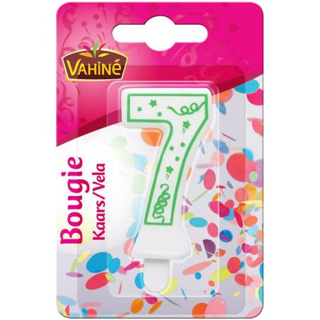 Vahiné Bougie Anniversaire Chiffre N°7