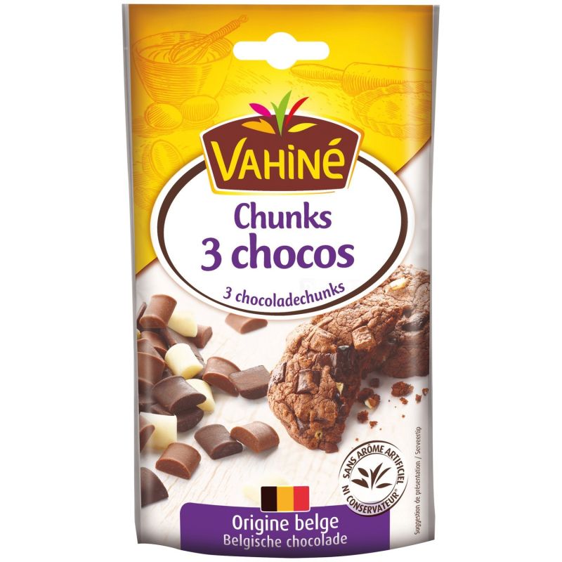 Vahiné Pépites 3 Chocolats : Le Sachet De 100 G