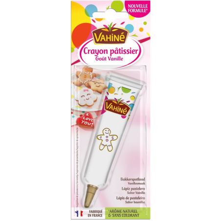 Vahiné Crayon Pâtissier Blanc Goût Vanille : Le Tube De 25 G