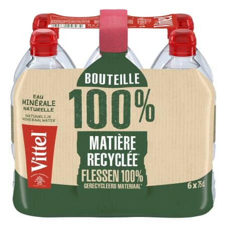 Vittel Eau Minérale Naturelle Bouchon Sport : Le Pack De 6 Bouteilles 75Cl