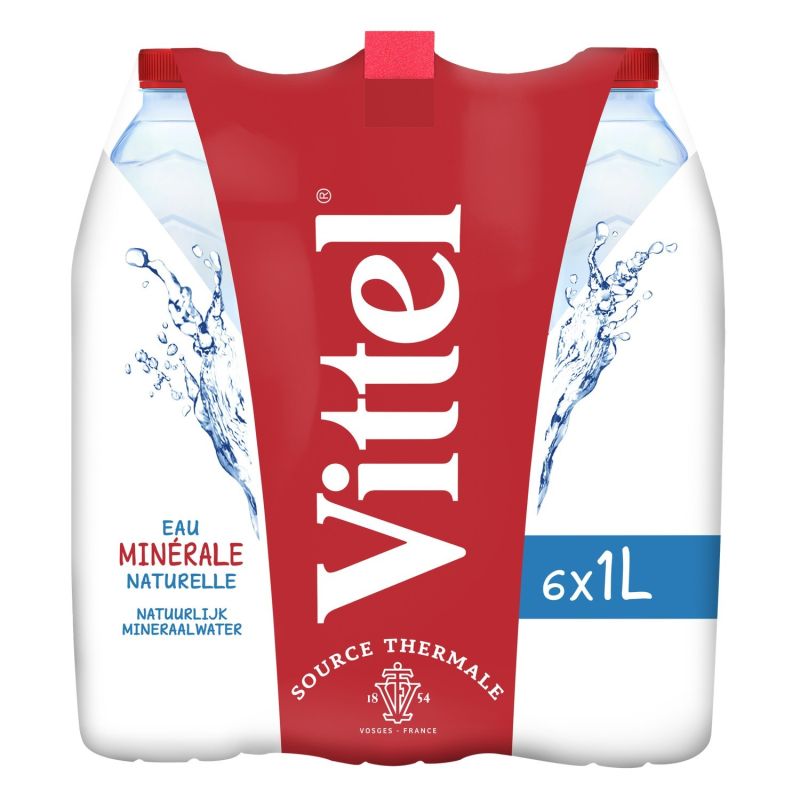 Vittel Eau Minérale Naturelle : Le Pack De 6 Bouteilles D'1L