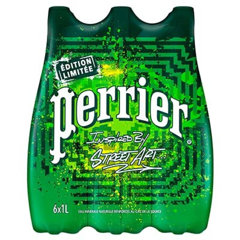 Perrier Eau.Gaz.6X1L Pet