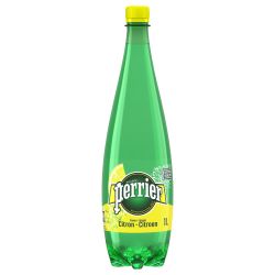 Perrier Eau Gazeuse Saveur Citron : La Bouteille De 1L