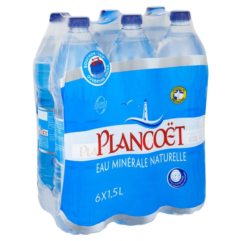 Plancoët Eau Minérale Naturelle : Le Pack De 6 Bouteilles D'1,5L