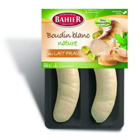 Bahier 250G Boudin Blc Natur.Dlcl X2