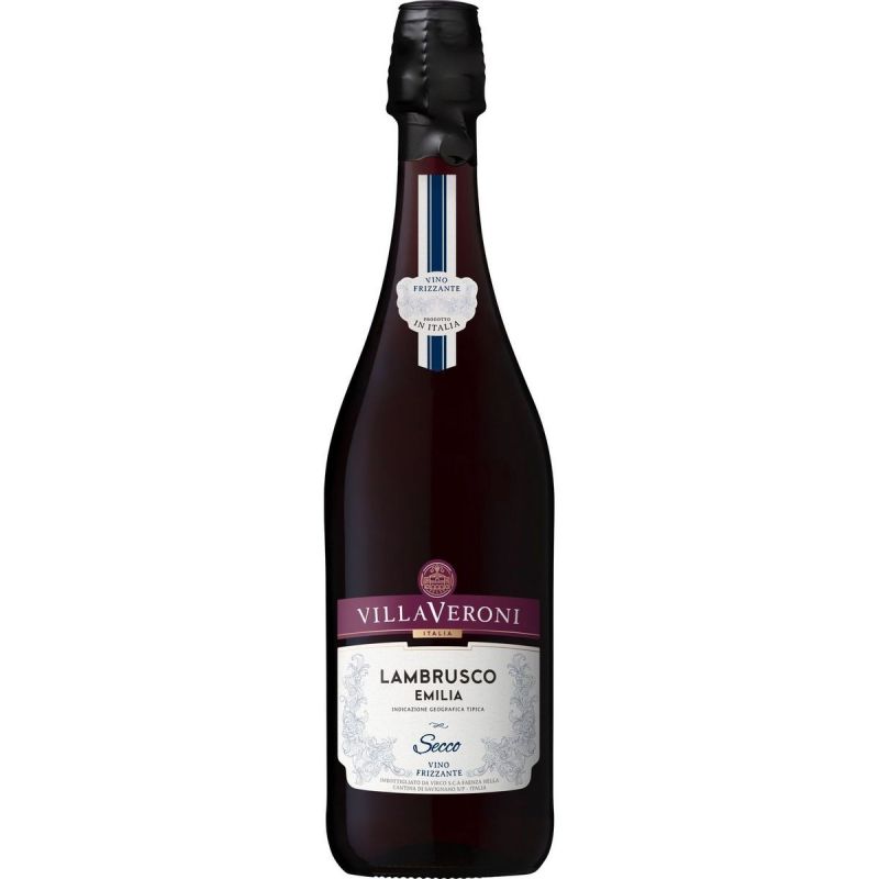 Villa Veroni Lambrusco Rouge Bio : La Bouteille De 75Cl