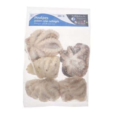 1Er Prix 1Kg Poulpe Entier Nettoye 300/400G