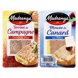 Madrange Duo Mousse De Canard Terrinecampagne 2X50G