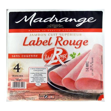 Madrange Madr.Jambon Ct Sup Sc Lr4T160G