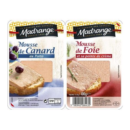 Madrange Mad.Msse Cnrd/Foie Essen 2X50G