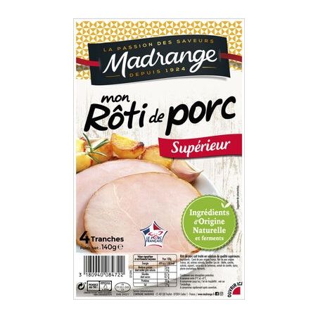 Madrange Madr.Roti Porc 100%Fil 4T 140G
