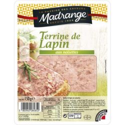 Madrange Madr.Terrine Lapin Noisette150