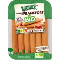 Stoeffler 6X35G Saucisse Francfort Bio