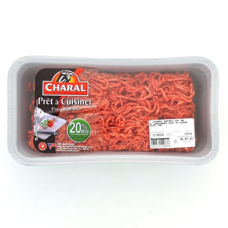 Charal Hache Vrac 20% 600G