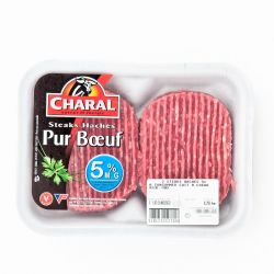 Charal Steak Hache 5% 2X125G Ls