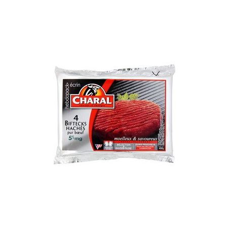 Charal Steaks Haches 5% 4X100G