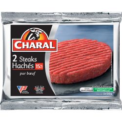 Charal Steak Haché 15% Vbf 2X130G