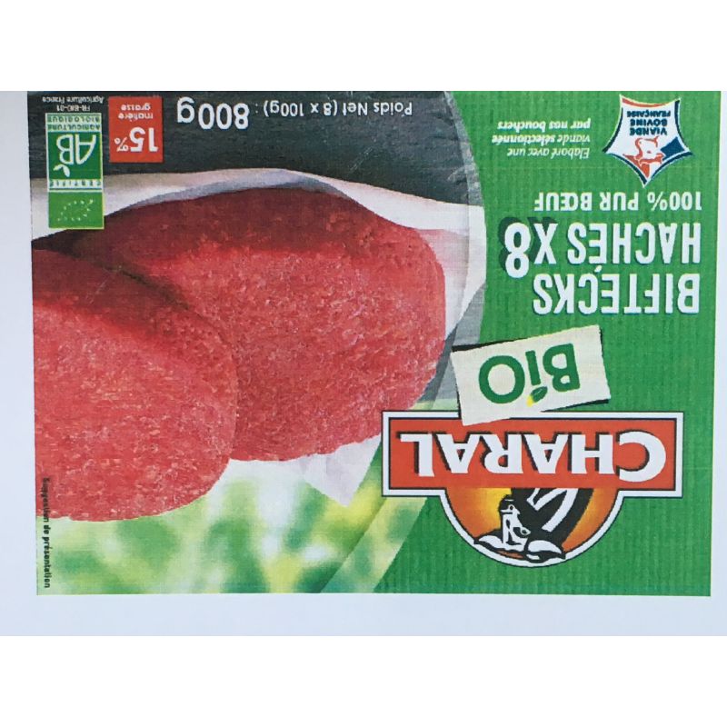 Charal Steak Hache Bio X8 800G