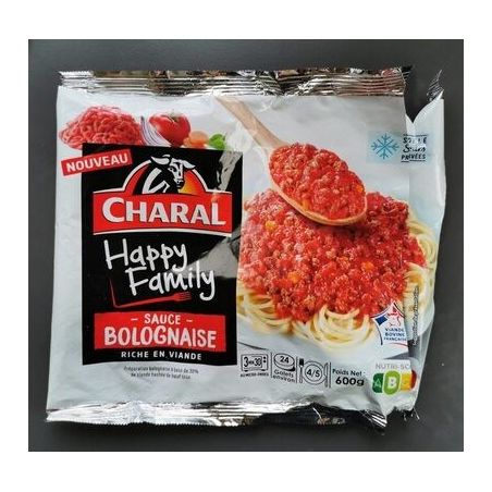 Charal 600G Viande Haché Sauce Bolognaise