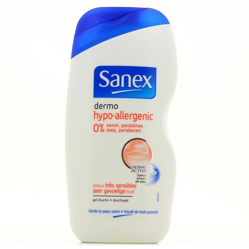 Sanex Gel Douche Hypo-Allergenic : Le Flacon De 500 Ml