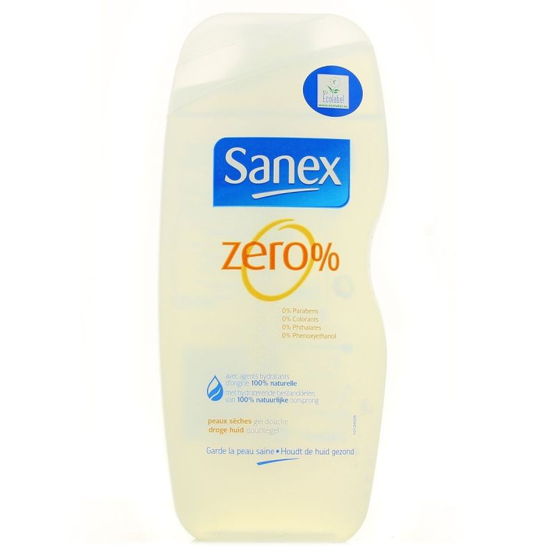 Sanex Gel Douche Zéro % : Le Flacon De 250 Ml