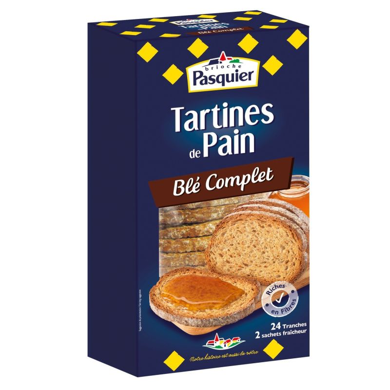 Pasquier Pain Grillé Au Blé Complet Brioche : Le Paquet De 240 G