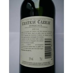 Château Cazeau 75Cl Bordeaux Rouge 2014