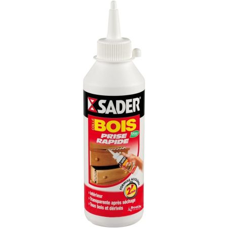 Sader Colle Bois Prise Rapide 2 Min : Le Flacon De 250G