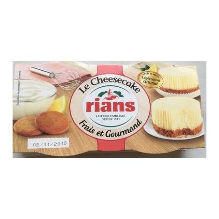 Rians Cheesecake Fr&Gd Citron 2X80G