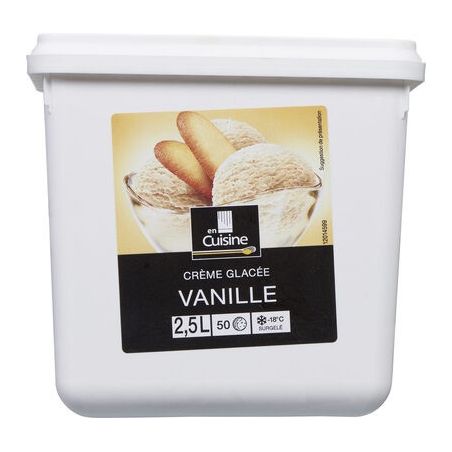 En Cuisine 1,250Kg Crème Glacée Vanille
