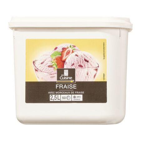 En Cuisine 1,237Kg Crème Glacée Fraise