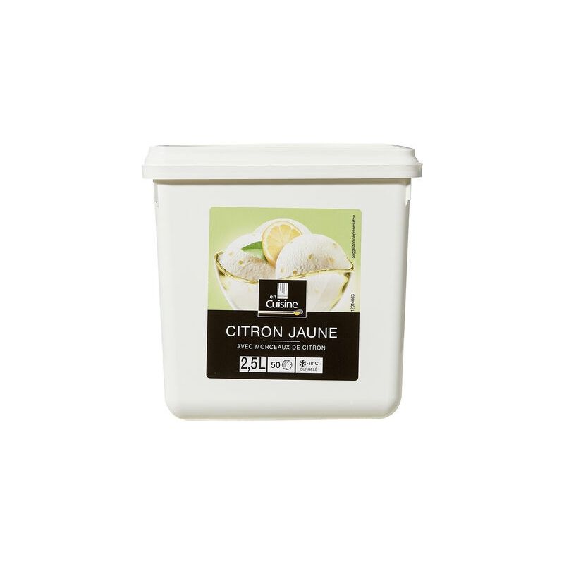 En Cuisine 1,35Kg Sorbet Citron Jaune