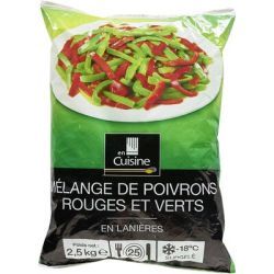 En Cuisine 2,5Kg Mélange Poivrons Rouges Et Verts