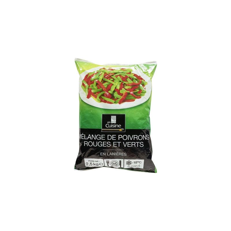 En Cuisine 2,5Kg Mélange Poivrons Rouges Et Verts
