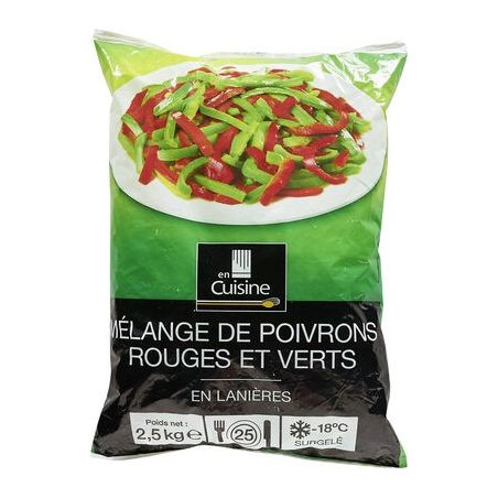 En Cuisine 2,5Kg Mélange Poivrons Rouges Et Verts