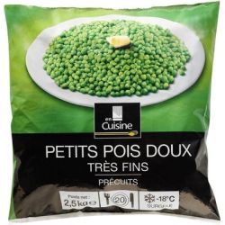 En Cuisine 2,5Kg Petits Pois Doux Très Fins