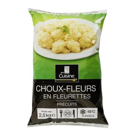 En Cuisine 2,5Kg Choux Fleurs Fleurettes Surgelé