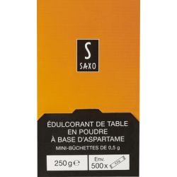 Saxo Distributeur 500X0,5G Buchette Edulcorant