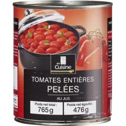 En Cuisine 4/4 Tomates Entières Pelees