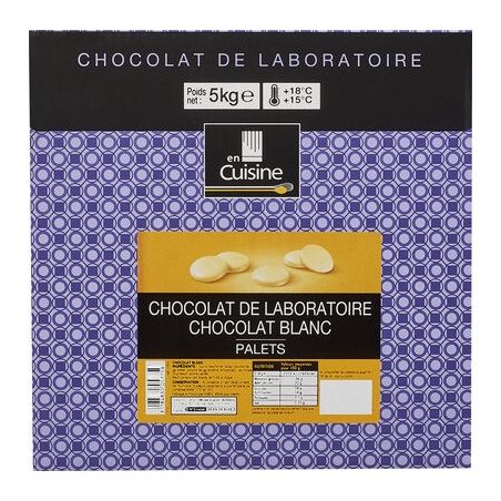 En Cuisine 5Kg Palets Chocolat Blanc 30%