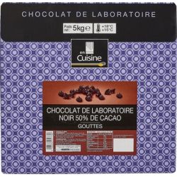 En Cuisine 5Kg Gouttes Chocolat Noir 50%