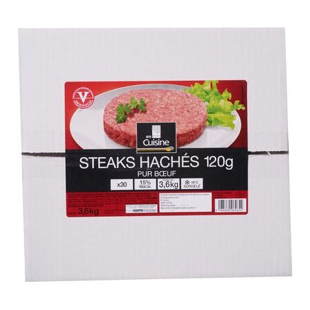 En Cuisine 30X120G Steack Hache B?Uf 15%Mg