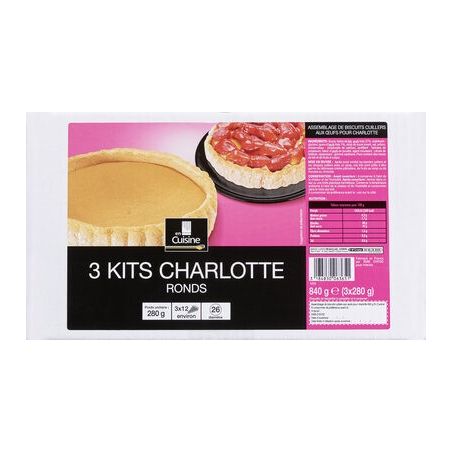 En Cuisine 3 Kits Charlottes