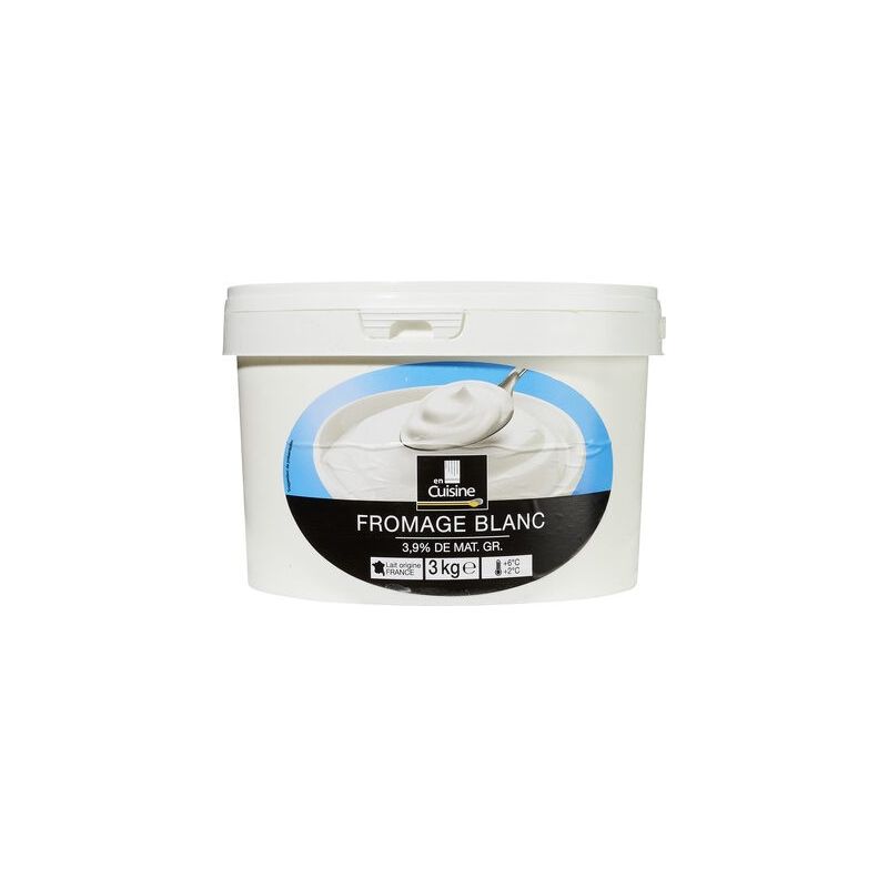 En Cuisine 3Kg Fromage Blanc 3,9% Mg