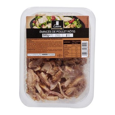 En Cuisine 500G Emincés De Poulet Rotis