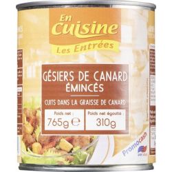 En Cuisine 4/4 Gesier Canard Emince
