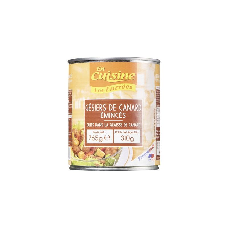 En Cuisine 4/4 Gesier Canard Emince