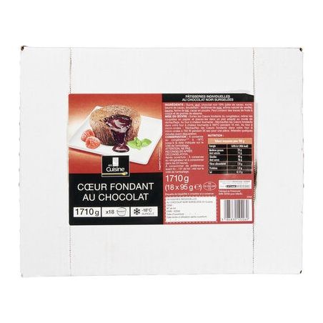 En Cuisine 18X95G Coeur Fondant Chocol.Ec