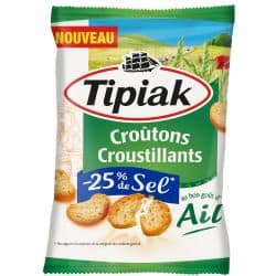 Tipiak Croutons Goût Ail : Le Paquet De 80G