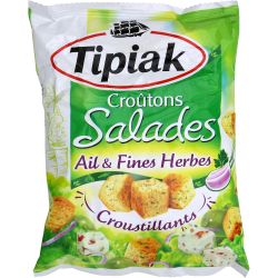 Tipiak Croûtons À L'Ail & Fines Herbes : Le Sachet De 50G